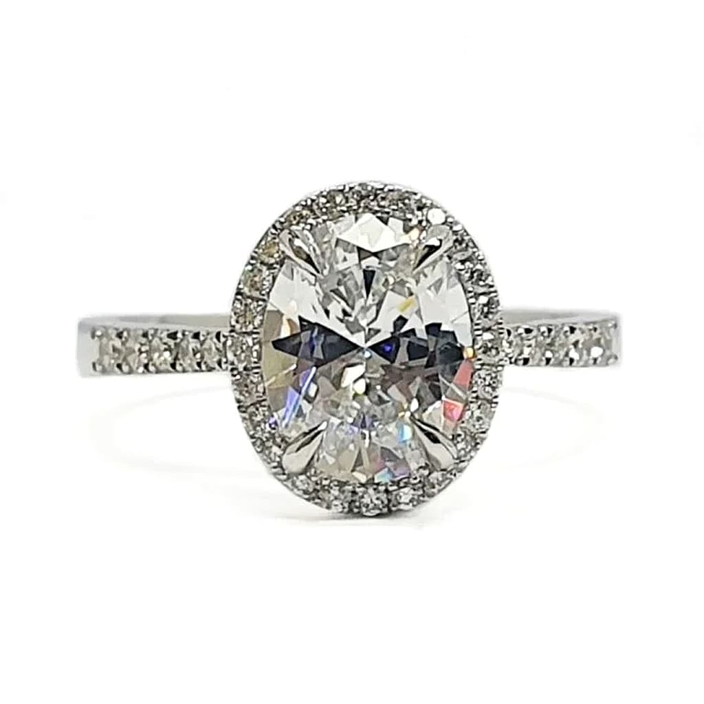 Пръстен с Топаз 3,14 карата и Диаманти 0,25 к.