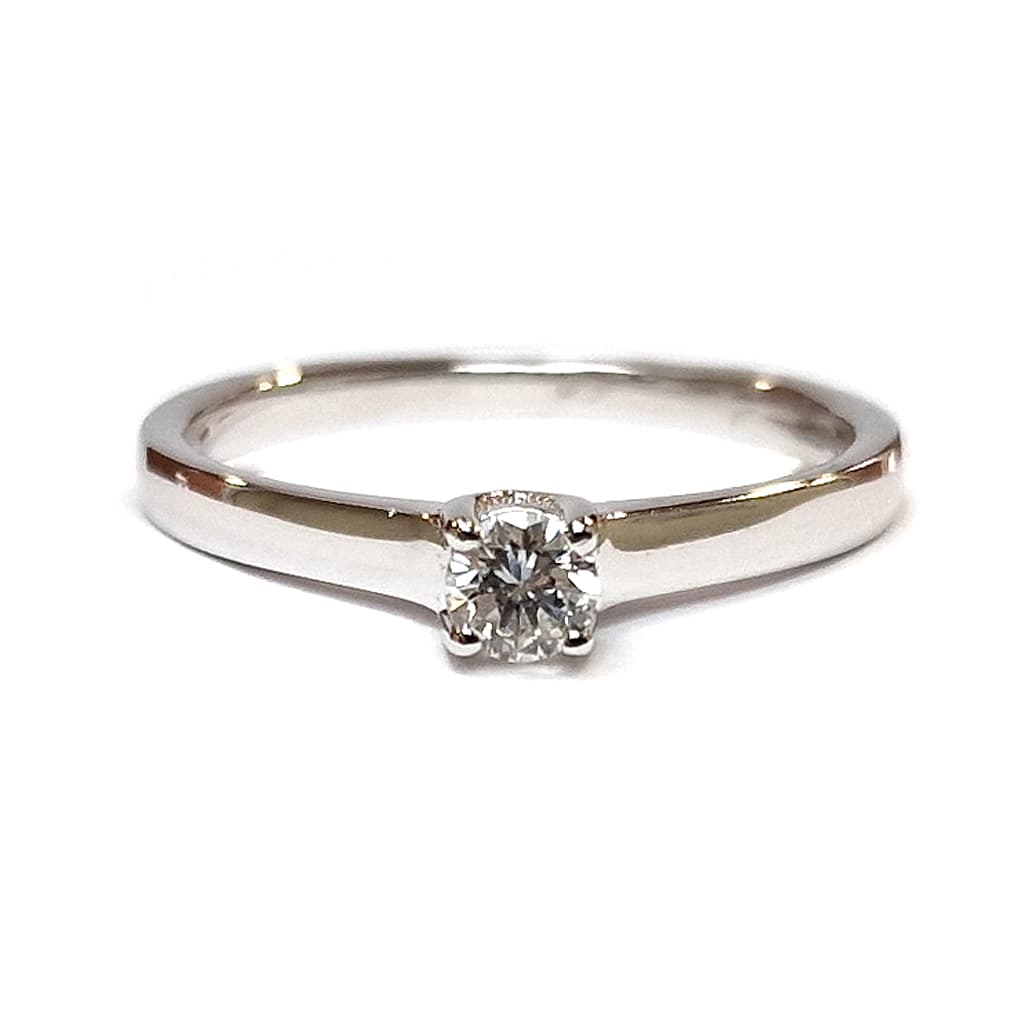 Годежен пръстен от бяло злато 14 к.