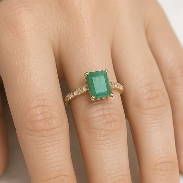 пръстен смарагд и диаманти.4JPG