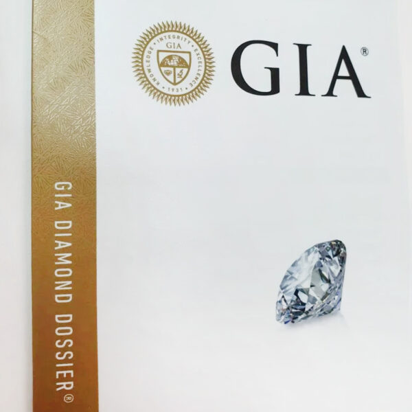 Пръстен бяло злато 14 к. с диамант 0,51 карата