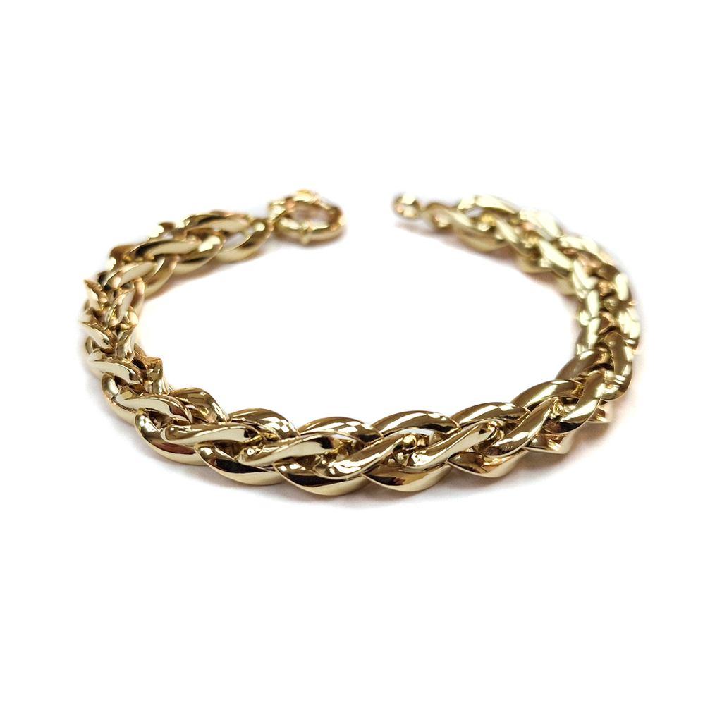 Гривна от жълто злато 14 карата 13.25 грама - елегантен бижутерски аксесоар