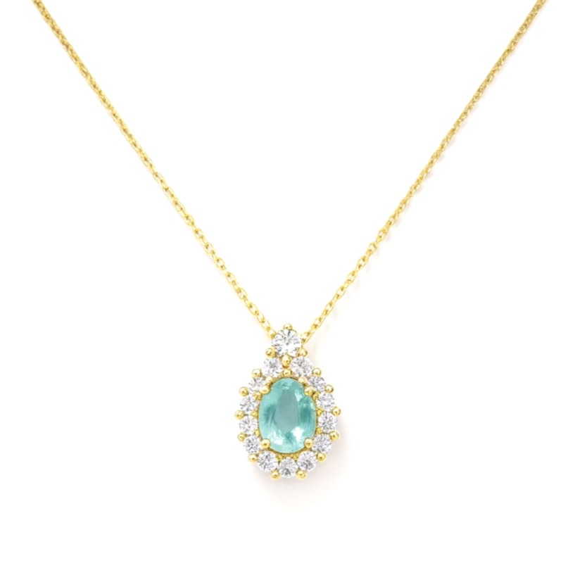 kolie smaragd i diamanti