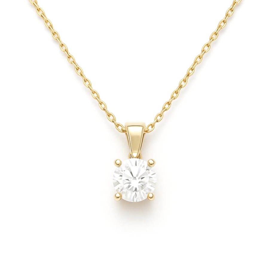 damsko zlatno kolie s diamant 1 1