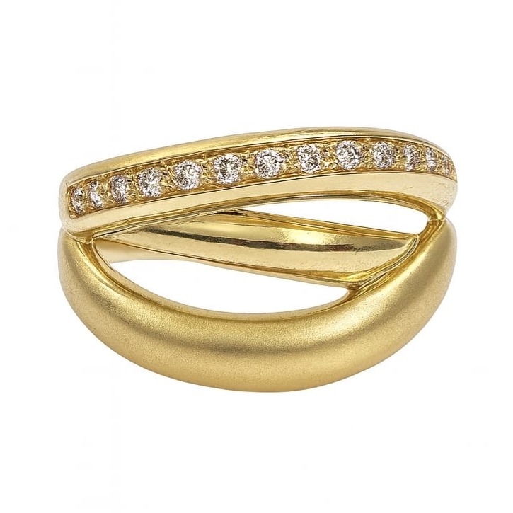 Дамски пръстен 14 карата с цирконий 70 Дамски пръстен 14 карата с цирконий