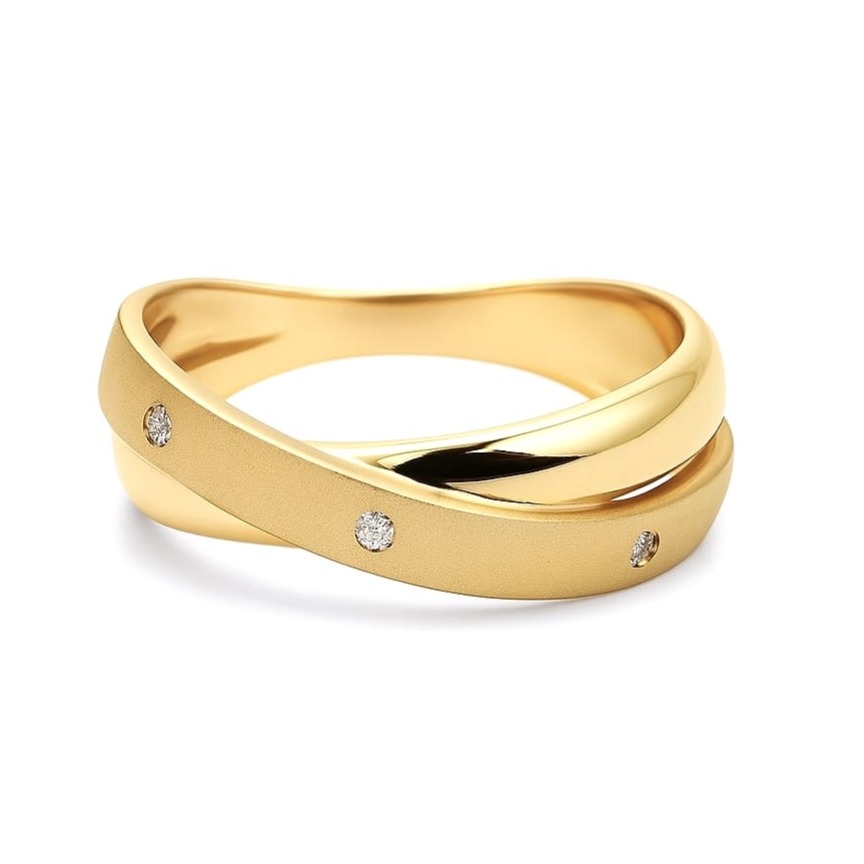 Пръстен от жълто злато с цирконий 46 Пръстен от жълто злато с цирконий
